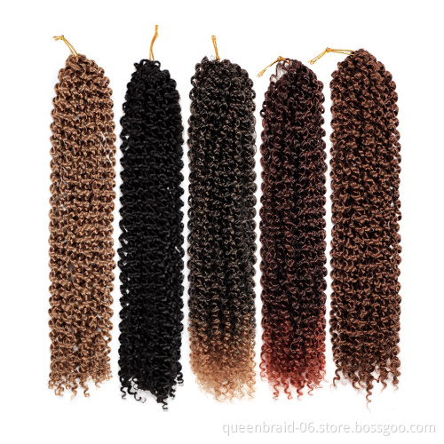 Curly Crochet Passion Twist Hair Water Wave Ombre Twist curl Crochet Braid Synthetic Braiding Hair Extensions Passion Twist